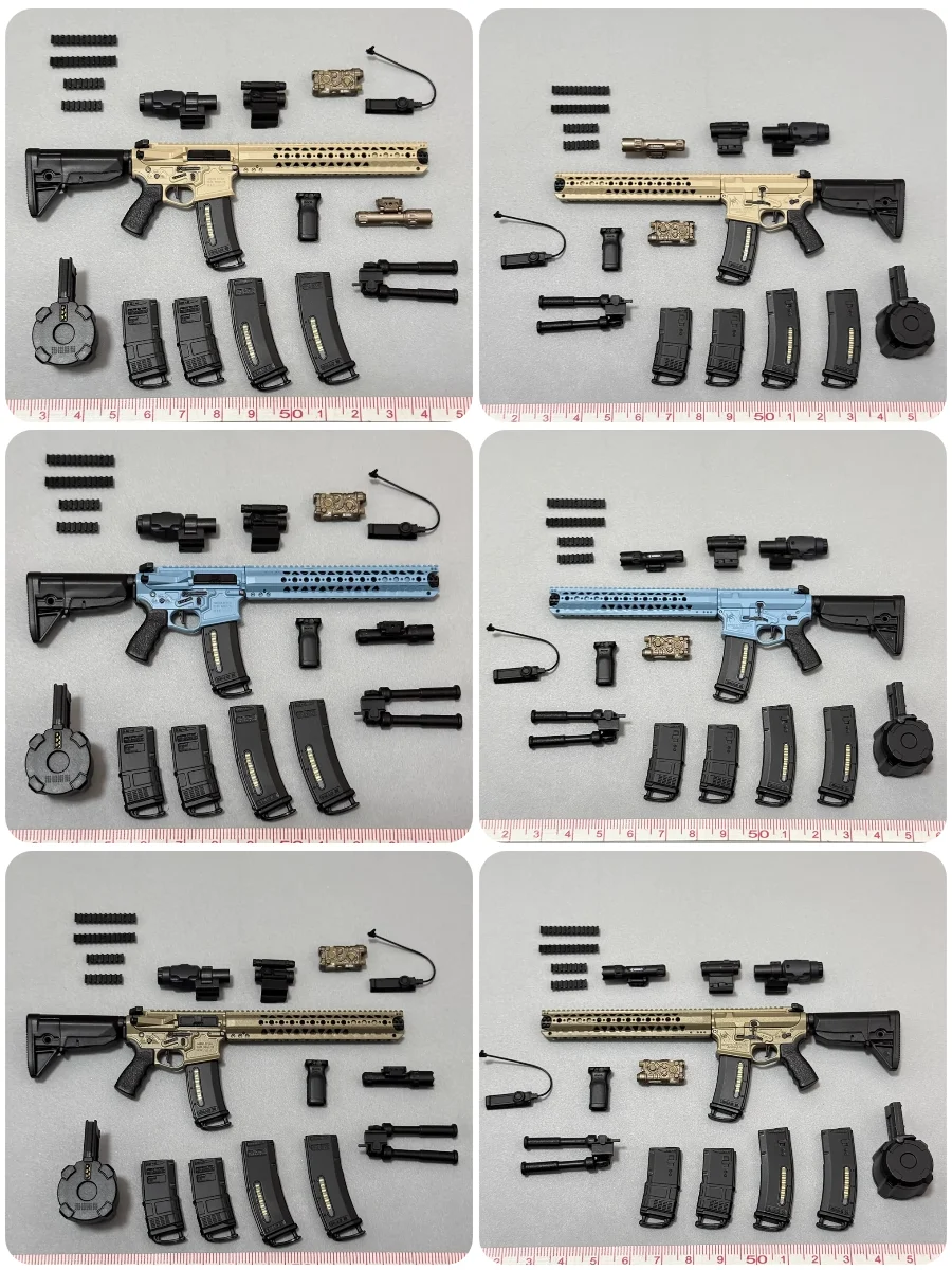 1/6 Easy&Simple ES 06043 Mini Toys Weapon Model PMC Version A B C Main Weapon PVC Material For 12