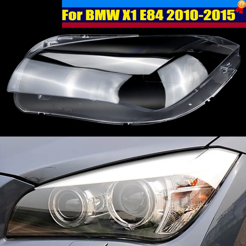 Passend für BMW X1 E84 2010 2011 2012 2013 2014 2015 Auto-Zubehör Scheinwerferlinsenabdeckung Transparenter Lampenschirm Scheinwerfergehäuse – Detail 1