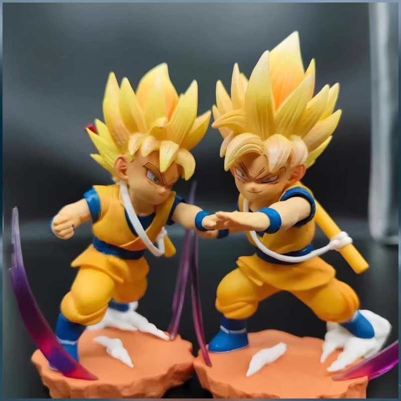 12cm dragon ball daima super saiyan son goku anime bonecas sun wukong figuras de ação pvc modelo bonecas brinquedos crianças presentes