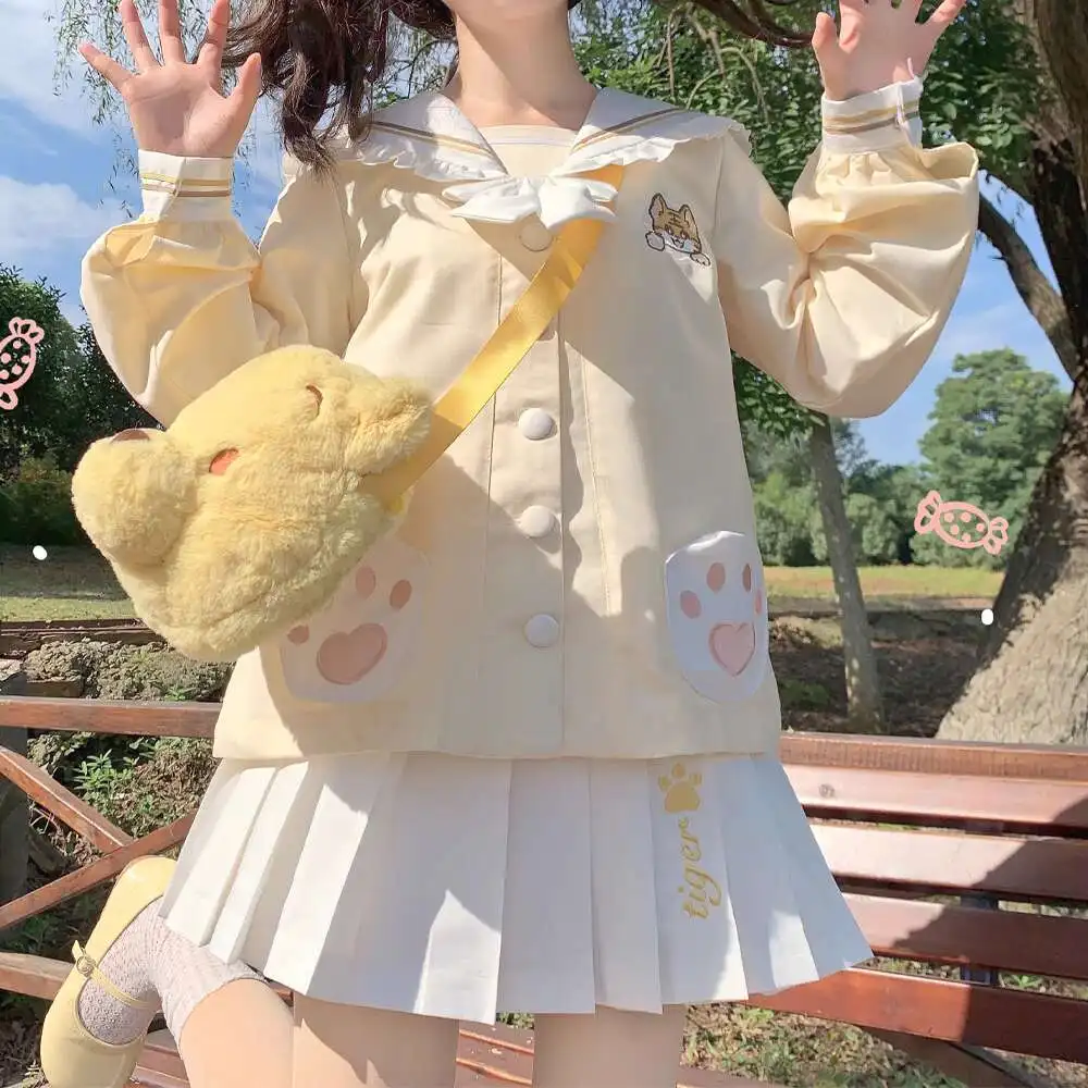 

New Jk Uniform Sailor Uniform Sailor Suit Japanese Style Sweet Preppy Student School Uniform Women