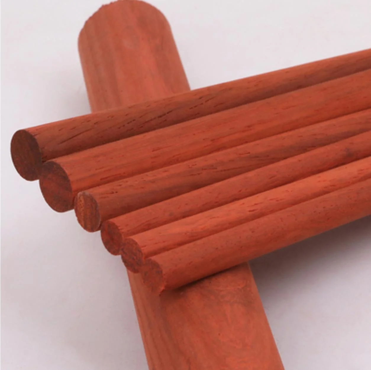 Diameter:5cm Length:30cm/ 40cm/50cm Red Pear Solid Wood Round Staff  Round wood DIY