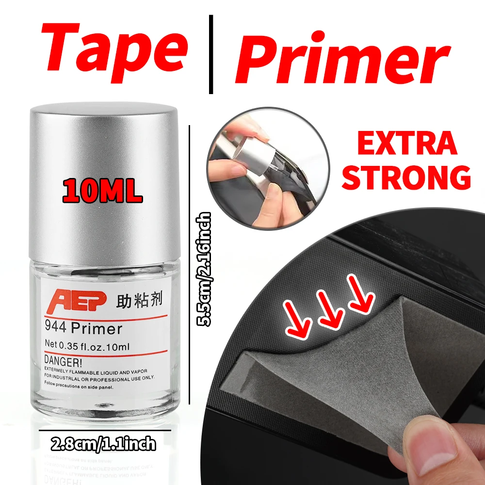 6/3/1Bottles Adhesion Promoter 10ML Primer for Double Sided Tape Car Trim Mounting Tape Bonding Enhancer
