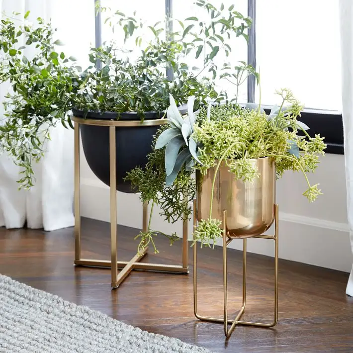 

Gold Flower Pot Stand Flower Stand High Quality Nordic Home Succulent Pothos Cactus Flower Shelf Electroplating