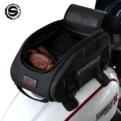 SFK Large Capacity Motorcycle Tank Package Rear Seat Bag Multifunctional Magnetic Suction Fixation With Waterproof Rain Cover
