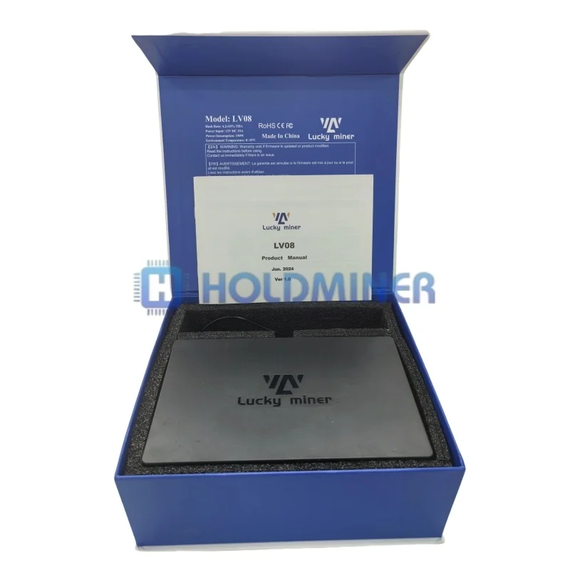 Ready To Ship Lucky Miner LV08 4.5TH/S 120W Sha256d algorithm Home Use Solo Bitcoin Miner With Power Supply Unit