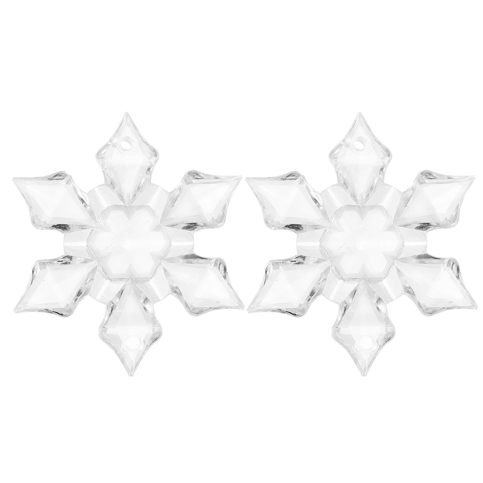 

24Pcs Acrylic Snowflake Hanging Decor Transparent Crystal Pendant Xmas Tree Party Home Decoration Acrylic Snowflake