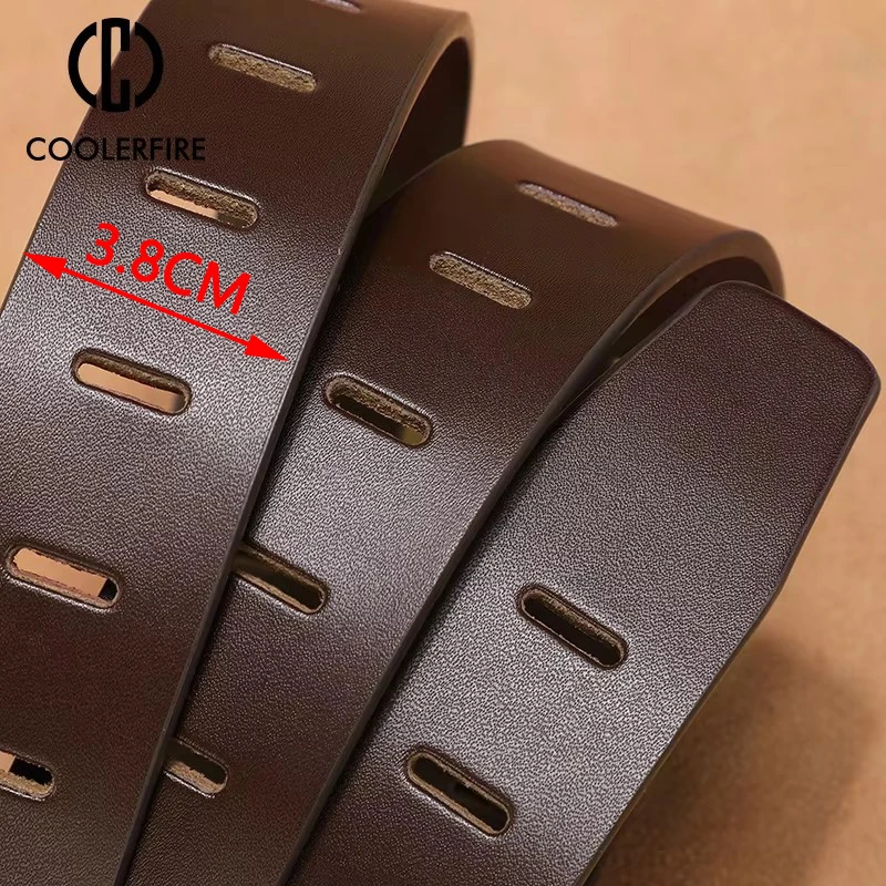cowhide genuine leather belts for men brand male pin buckle jeans cowboy Mens Belt Luxury Designer High Quality Leather belt men