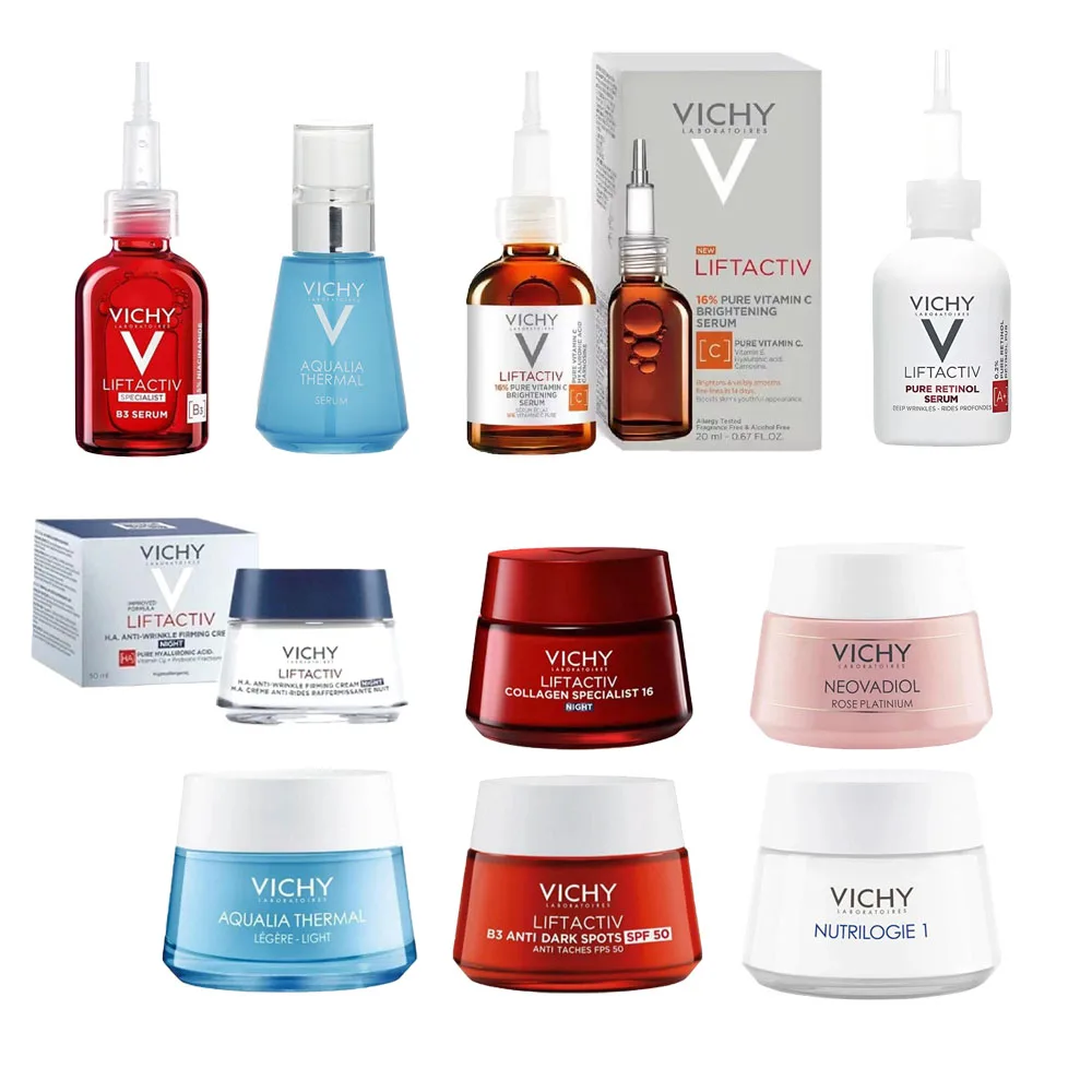 [Serie VICHY] Suero iluminador VC Esencia hidratante y revitalizante para la piel HA Suero hidratante de ácido nutritivo hialurónico