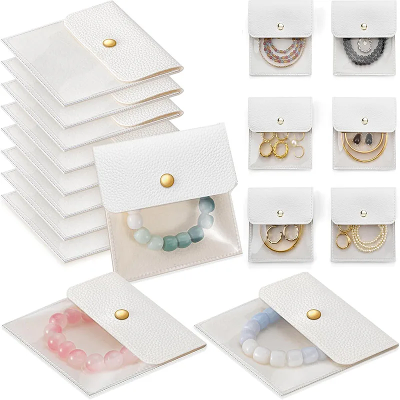 

Mini Pouch Small Jewelry Bags Travel Clear Jewelry Storage Bag Leather Jewelry Pouches for Women Traveling Clear Jewelry Bags