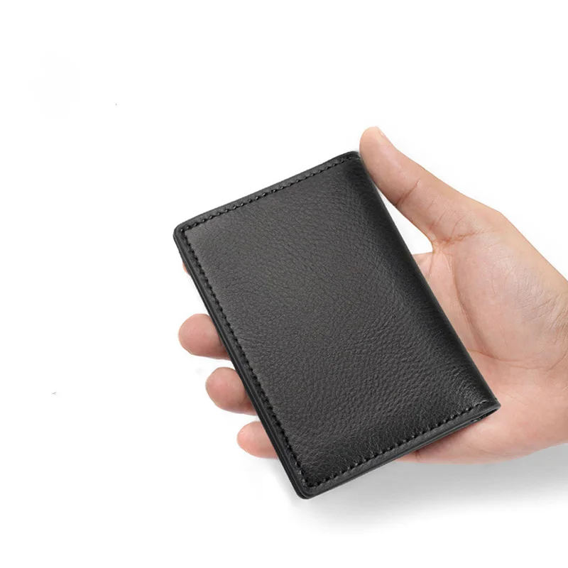 Men Credit ID Card Holder PU Leather Business Card Case Unisex Wallet Pocket Card Holder for Working Shopping