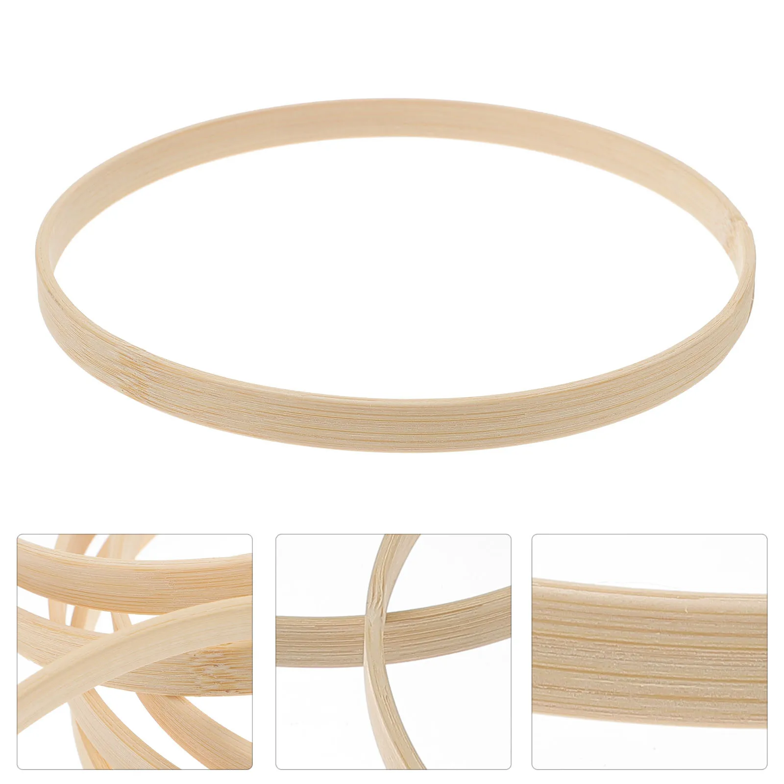 

12pcs 15Cm Bamboo Accessories Smooth Diy Frame For Dream Catcher Wind Chime Wreath Mandala Handicraft Home