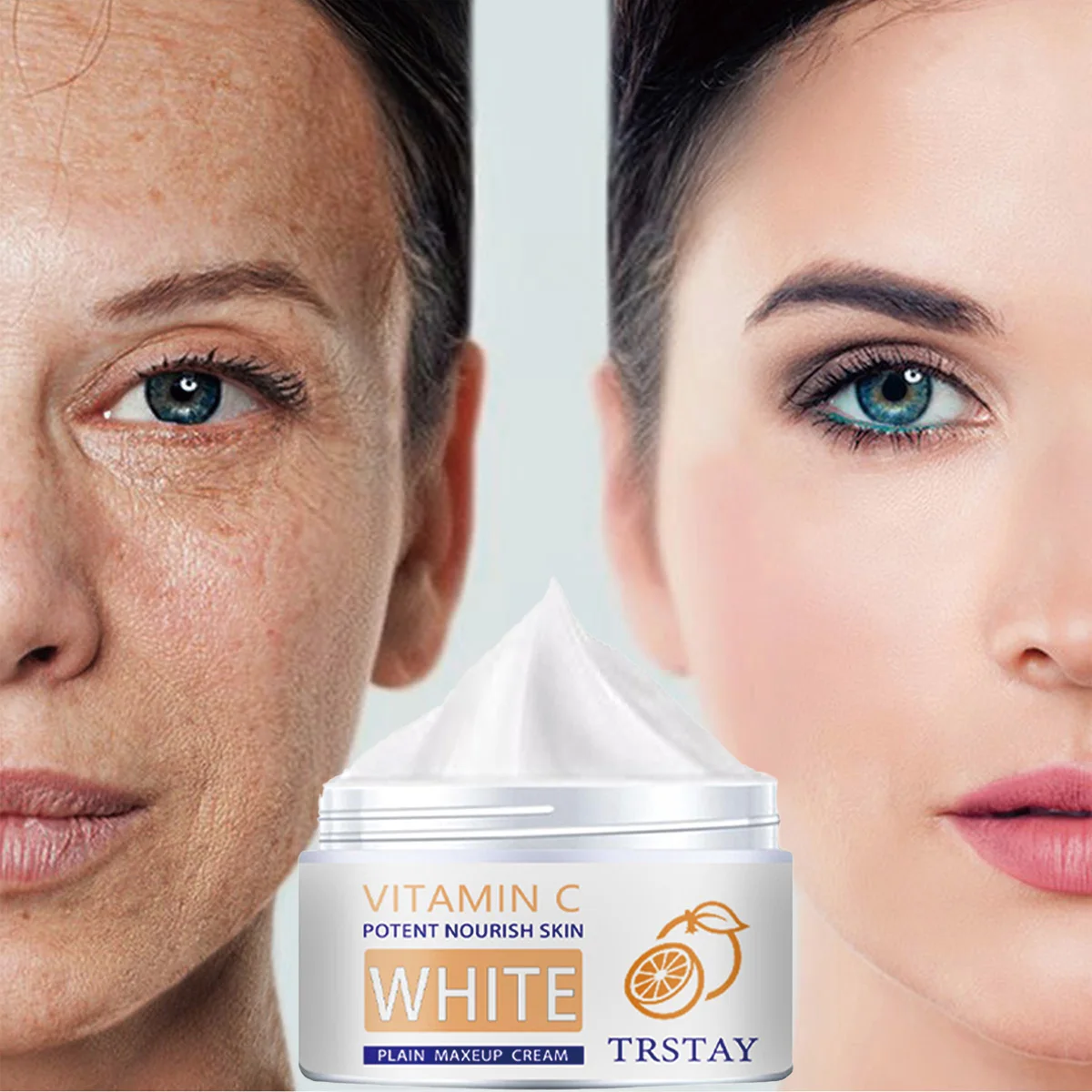 

TRSTAY Витамин С Питательный крем для кожи Отбеливающий косметический продукт для лица для естественного сияния
