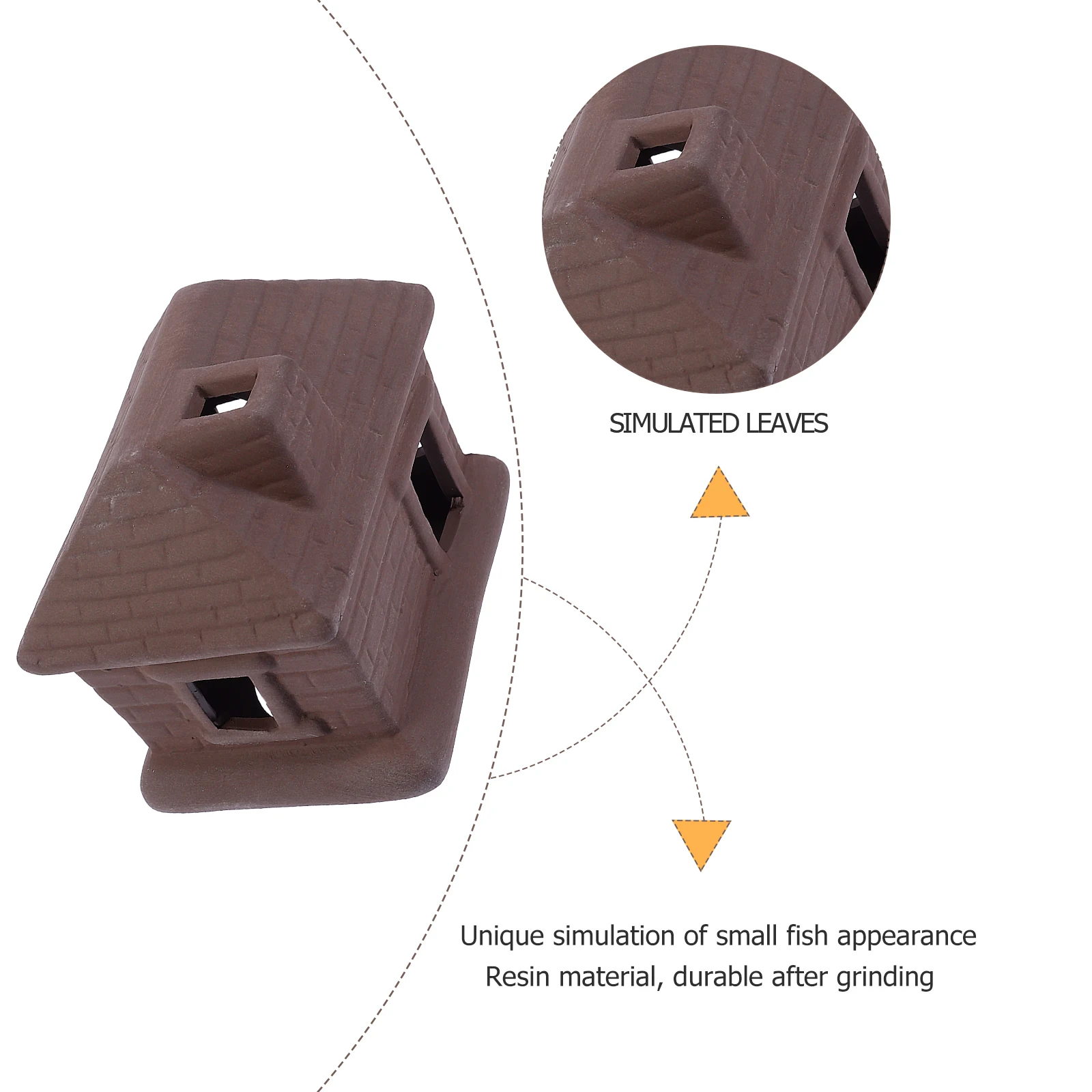 

Aquarium Breeding Hut Fish Tank Ornament Hollow Hideout Shelter Landscape Accessory for Fresh Saltwater Fish Aquarium Hideout