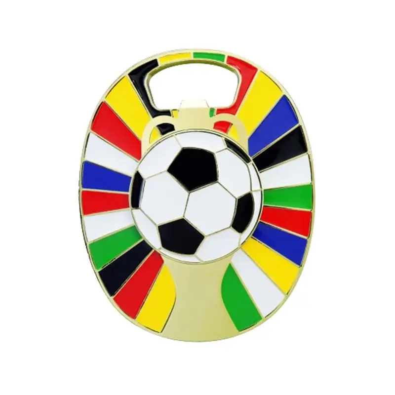 2024 European Cup Soccer Fridge Magnet Football Fridge Magnets Portable Pocket Beer Bottle Opener Party Favor