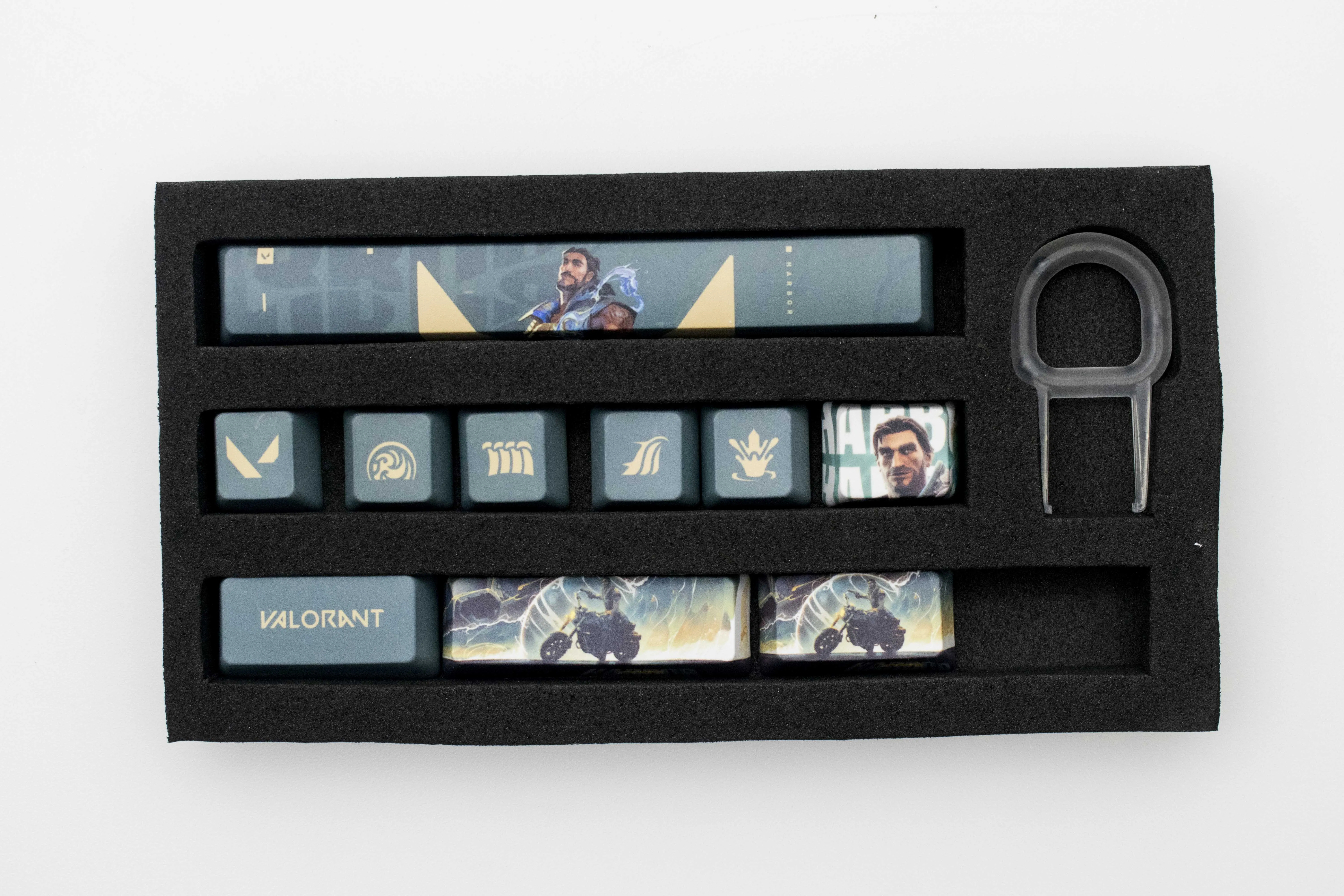 Valorant Keycaps Harbor Profil OEM 10 Kunci PBT Dye Sub Keycaps