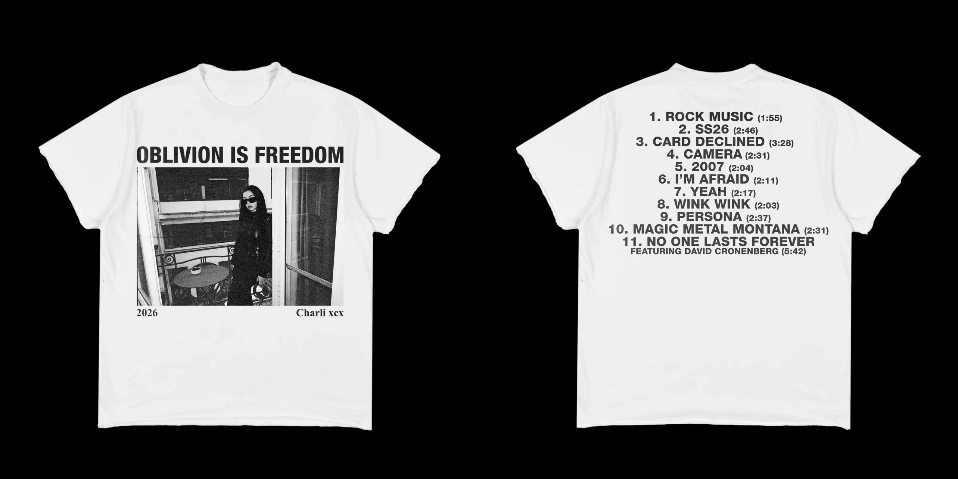 Charli XCX Musik, Mode, Film, Tournee, Grafikdruck auf T-Shirt, für Männer und Frauen, Fanartikel – T-Shirt. – Detail 2