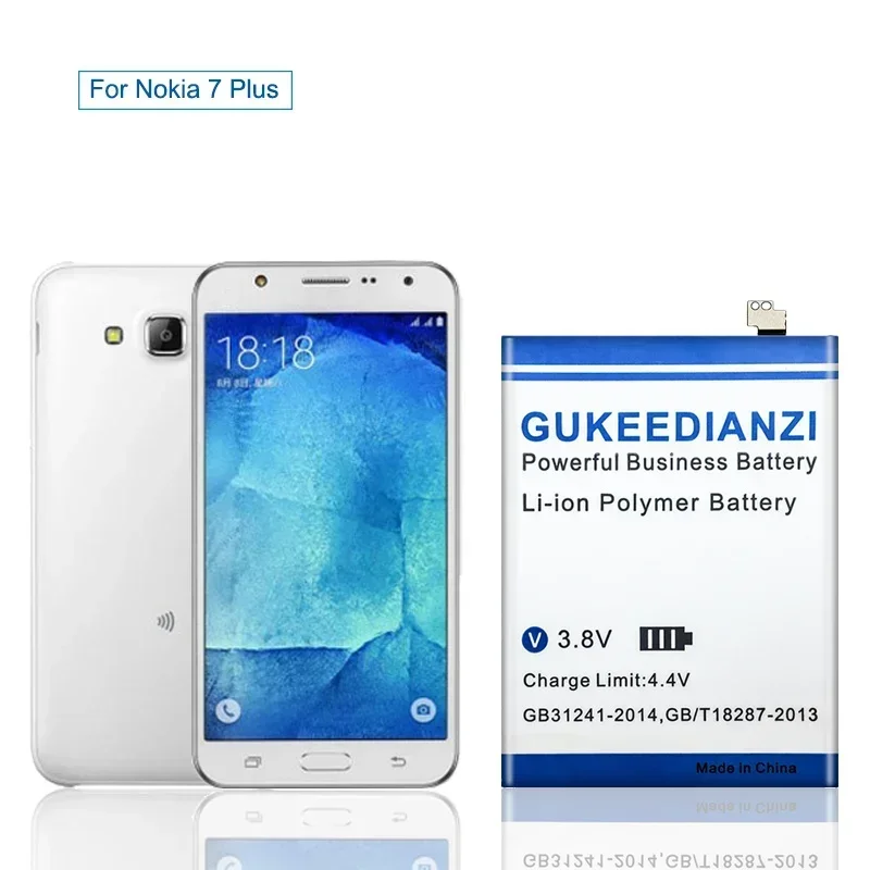 HE346 Handy-Akku für Nokia 7 Plus, 4600 mAh, hohe Kapazität