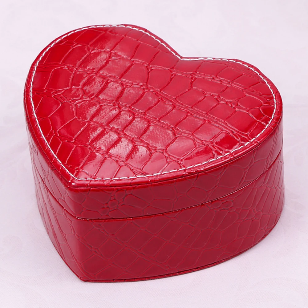 Jewelry Storage Box Crocodile Pattern Leather Jewelry Box Jewelry Organizer Pu Leather For Gift Women Dressing Room