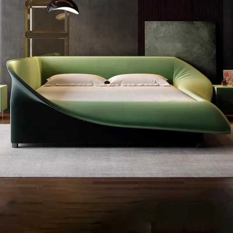 

Aesthetic Bed Frame, Black Glamorous Design, King Size Storage Headboard, Modern Cama Box Casal Home Furniture