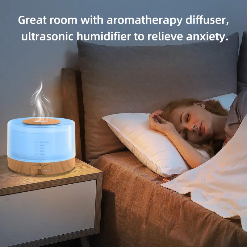 

18.6oz Essential Oil Diffuser with Soundwave Technology, USB-Powered, Remote Control, Auto-Off Safety, Perfect for Home & Office