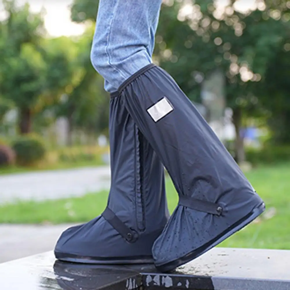 

Rain Snow Shoe Covers Waterproof Pvc Rain Boot Covers with Anti-slip Design Reflective Sole 1 Pair Non-slip Rubber for Rainy