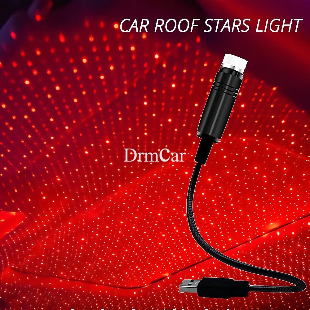 Auto SUB Atmosphere Lamp Star Ceiling Reading Light Laser Projection Decorative Led Car Trunk Roof Interior Room Home Dome Ligh