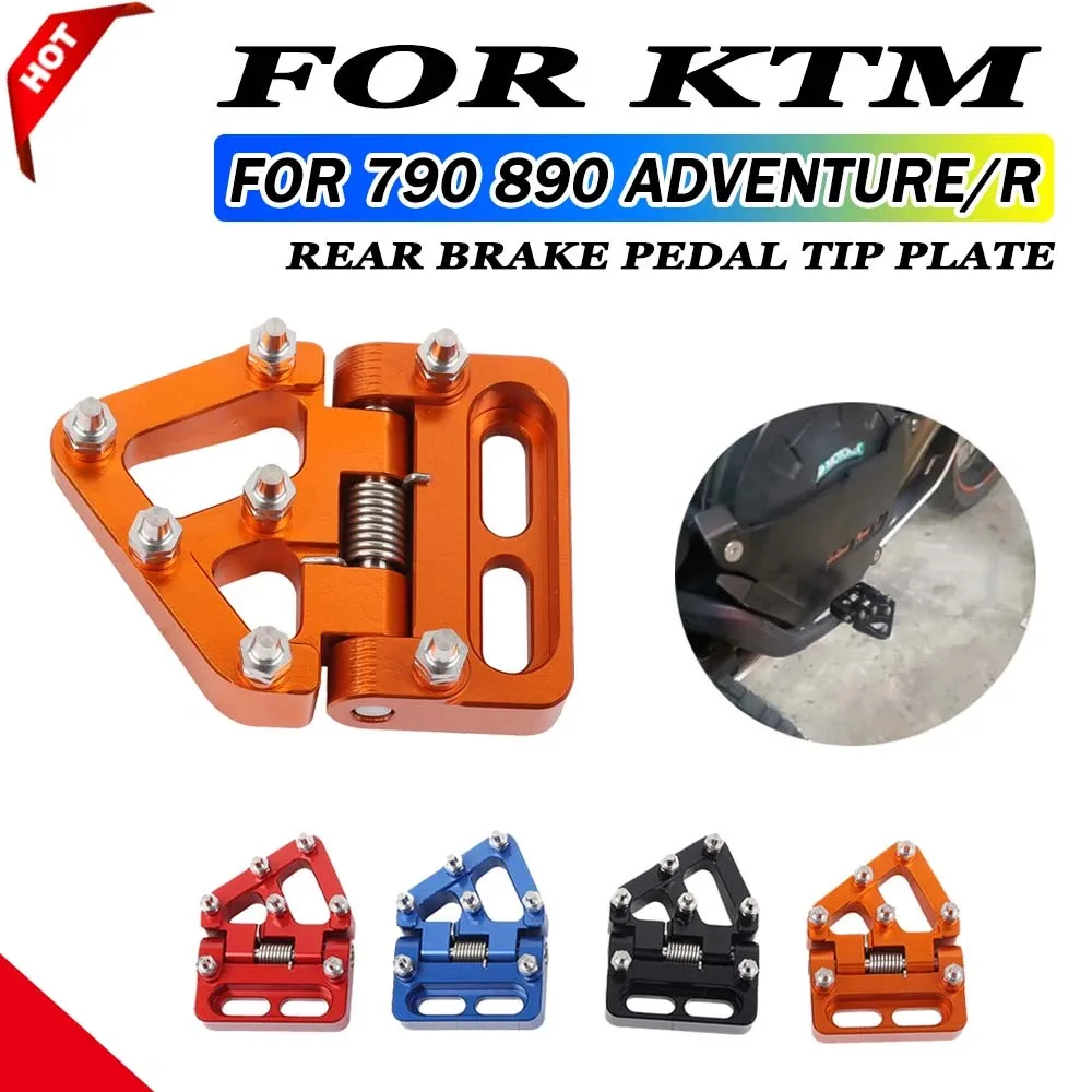 

Для KTM 790 890 Adventure 790ADV R 890ADV 2020 2021 - 2023 2024 аксессуары для мотоциклов Складная задняя педаль тормоза ступенчатая пластина