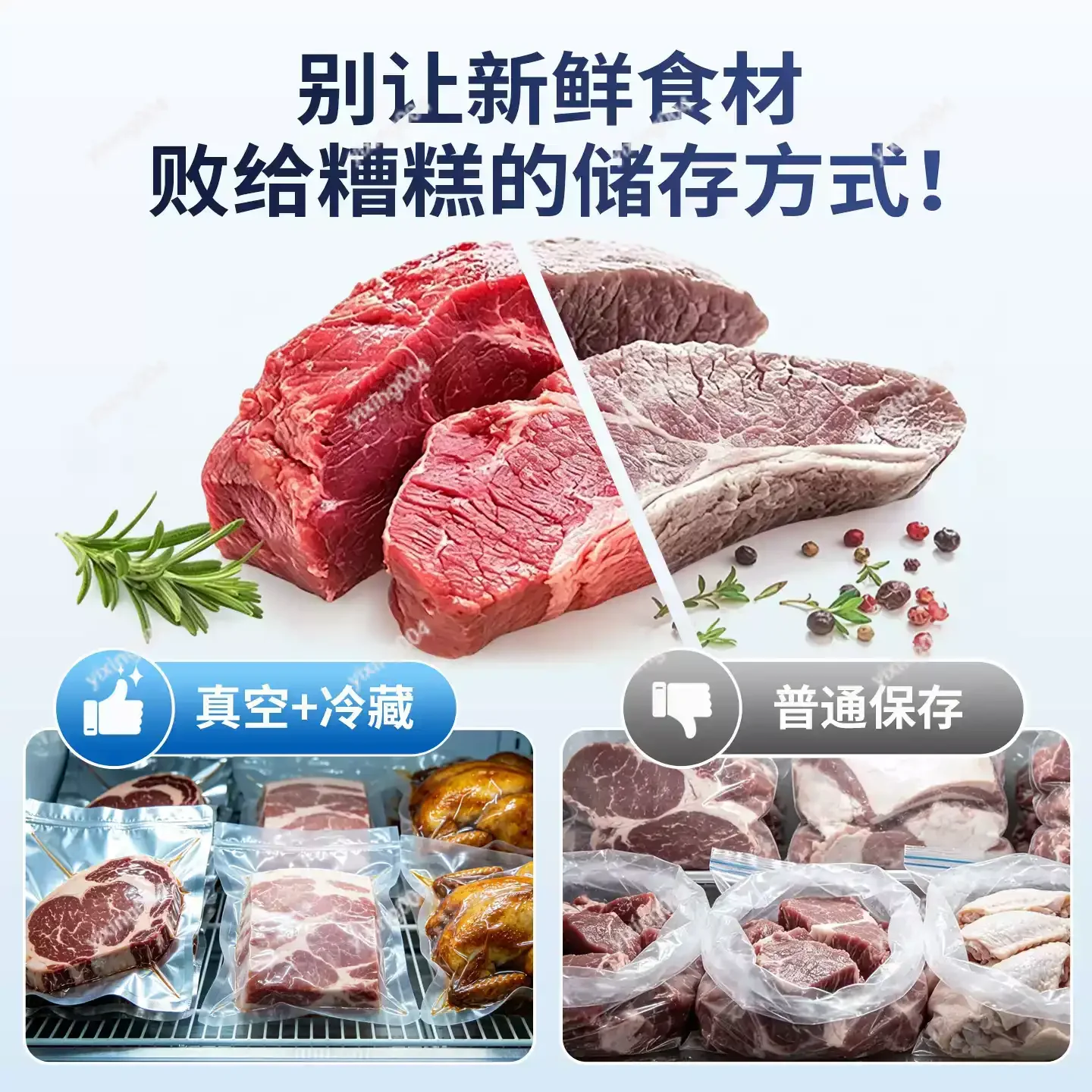 Wet and Dry Vacuum Sealer Automatic Food Packing Machine for Rice, Meat, Fruits and Seafood