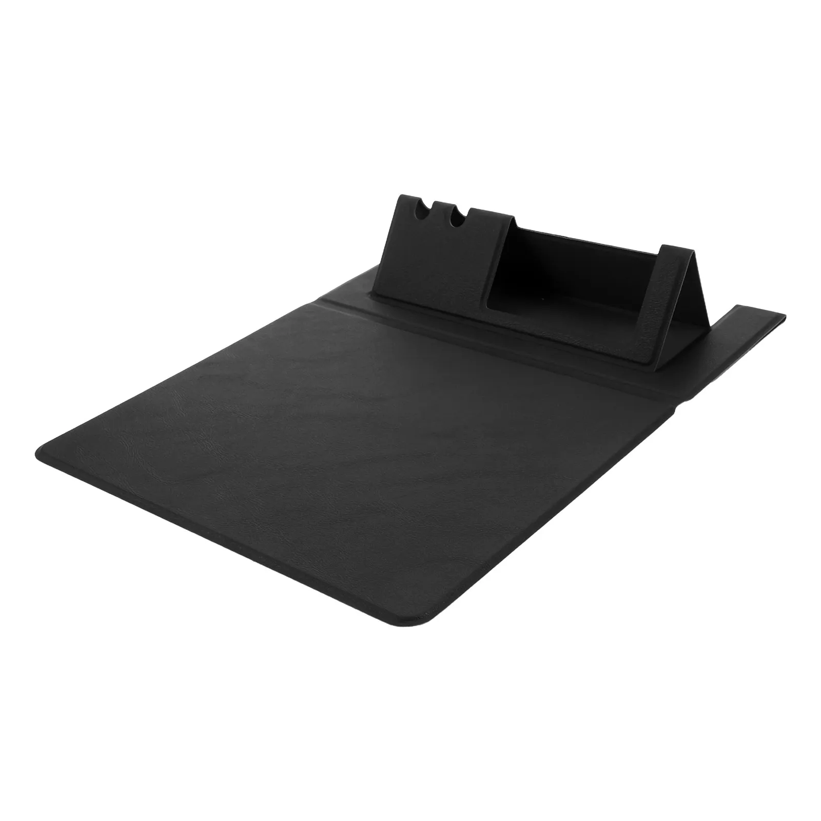 Portable Laptop Mouse Pad Foldable PU Holder For Mouse Pad For Office Desk Business Travel Mousepad Phone Pen School