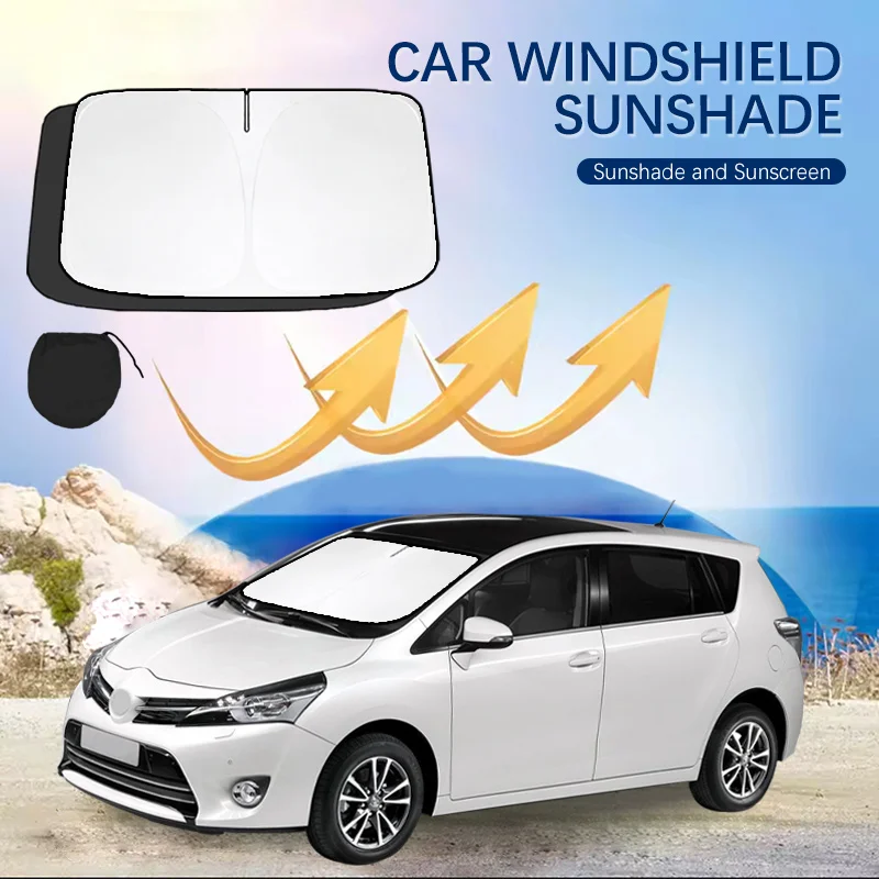

Car Windshield Sun Shade Covers Front Window Sunscreen UV Parasol For Toyota Verso CHR Auris Yaris Summer Car Accessories