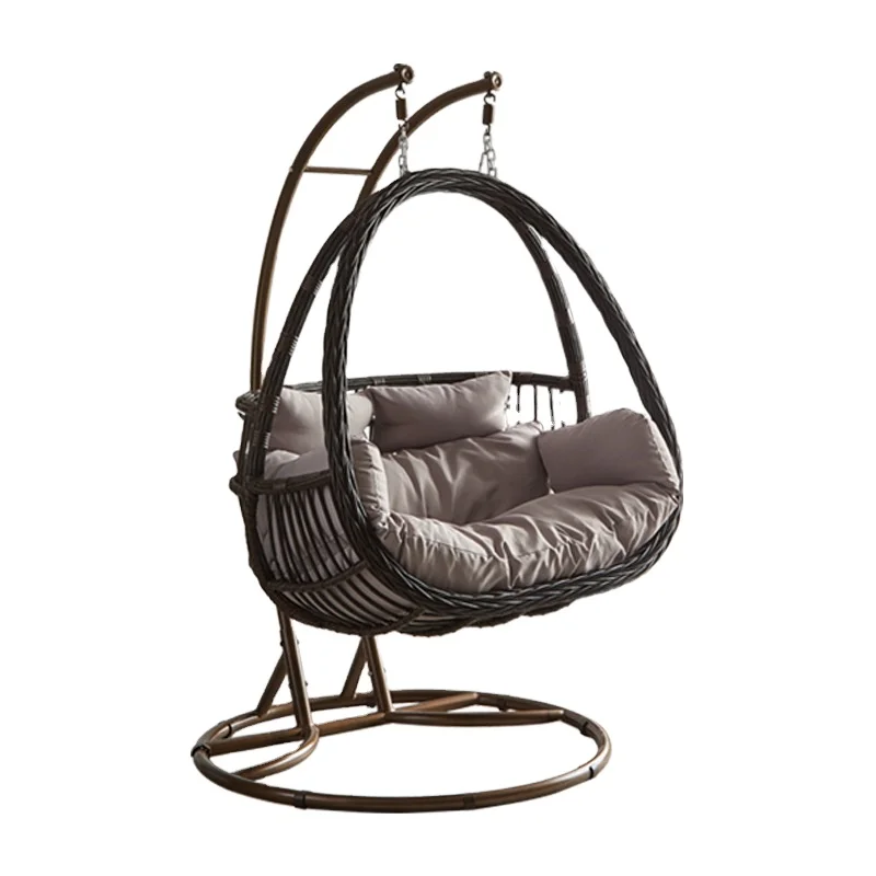 Hanging Chair Home Balcony Swing Basket Rocking Chair Outdoor Double Hanging Chair Courtyard Swing Cradle