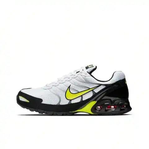Nike Air Max Torch 4 Comfortable Low-Top Running Shoes, Men, Black/White/Yellow CK0061-100