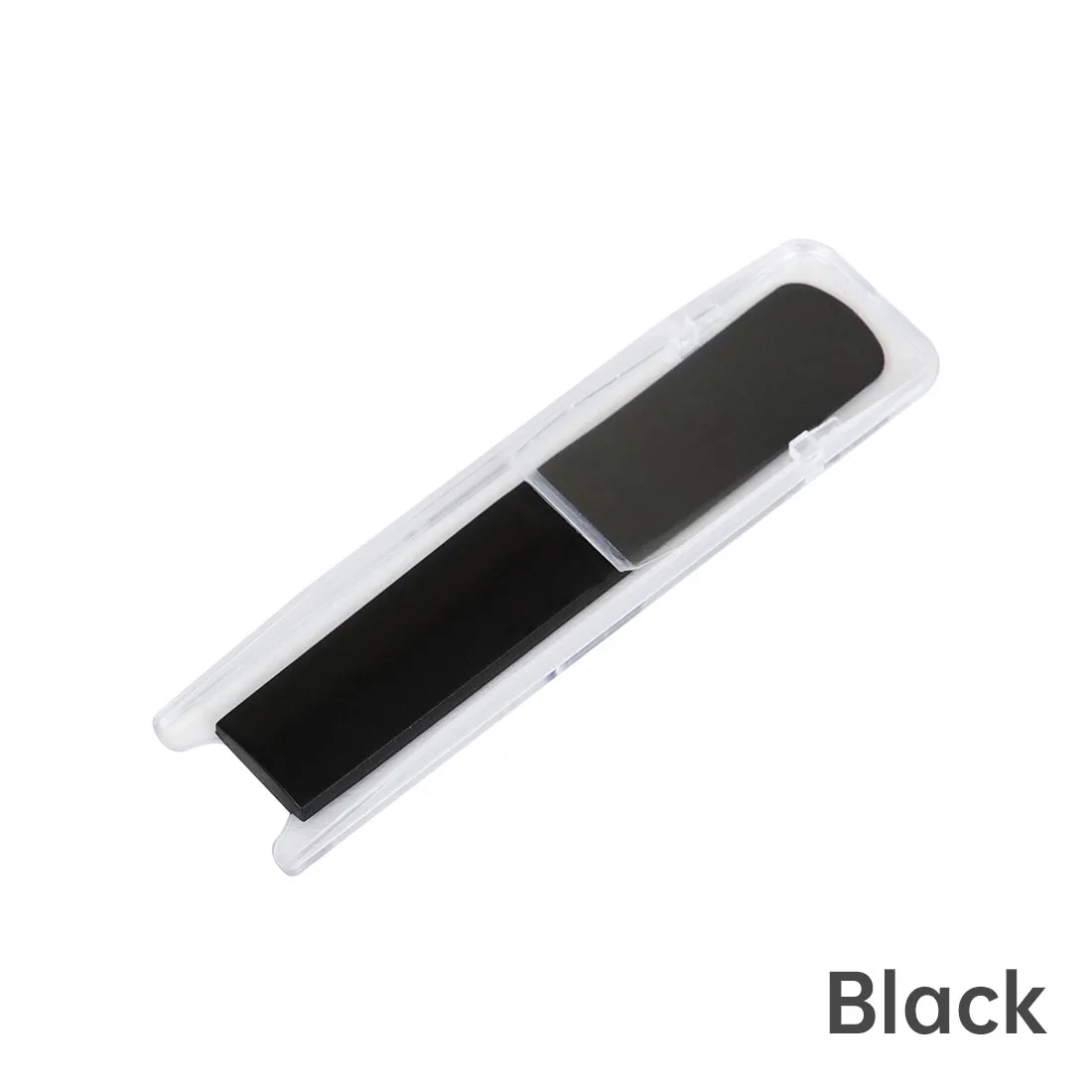 Strength 2.5 Clarinet Resin Reed with Holder, Black / White / Yellow Exquisite Packaging Reed