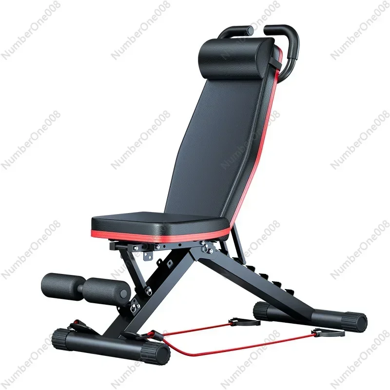 Banco con mancuernas para hombre, ayuda para abdominales, silla de Fitness para el hogar, equipo deportivo multifuncional, silla profesional