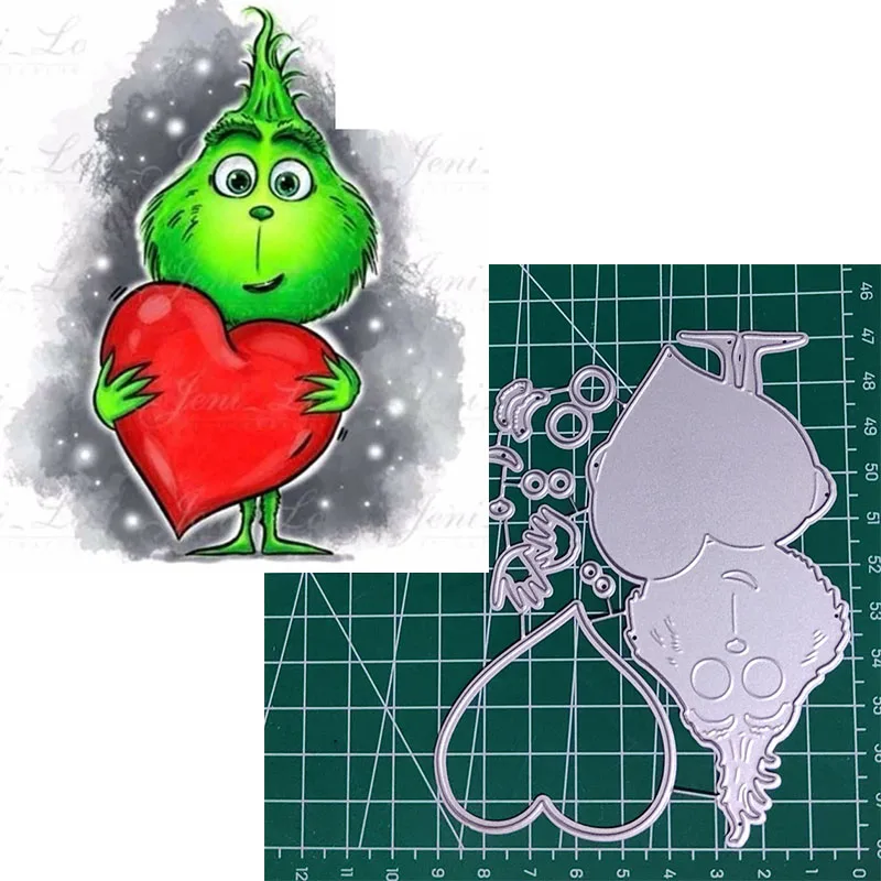 Heart Animal Metal Cutting Die Metal Cutting Die for DIY Scrapbooking Crafts Handmade Christmas Gift Card