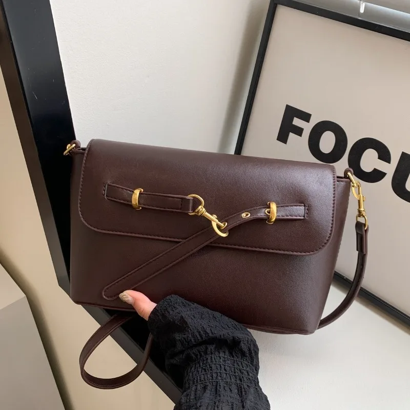 

Chic Ladies Leather Crossbody Bag Luxury Designer Shoulder Handbag Stylish Women's Tote Purse