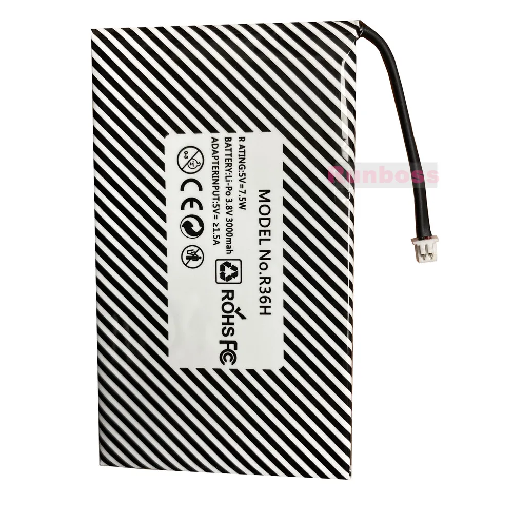 

3.8V 3000mAh For R36H Retro Handheld Game Console Rechargeable Li-ion Battery