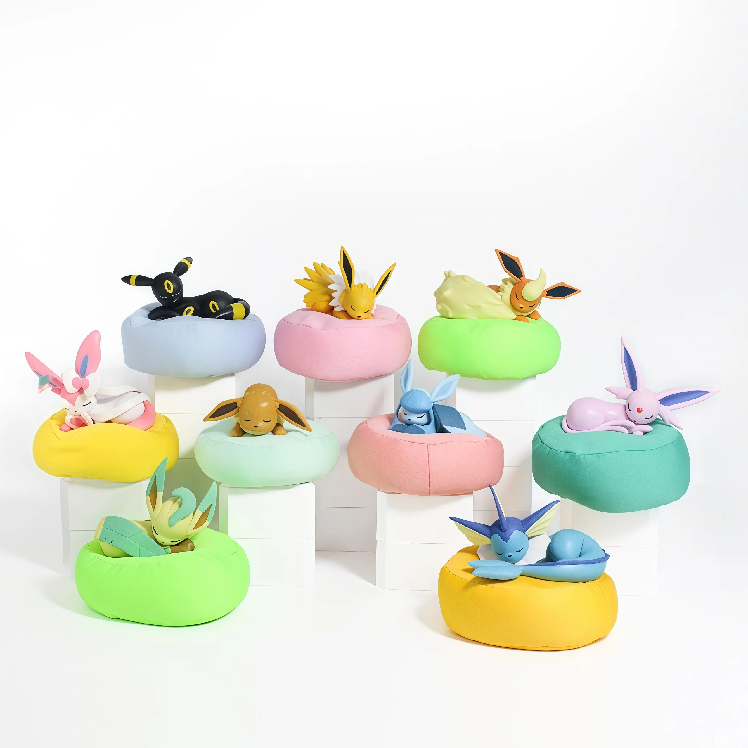 Spot Hot Anime Character Eevee Multi Form Series Blind Box Desktop Decoration Ornament Set Toy Scene Building Props Mystery Gift view 2