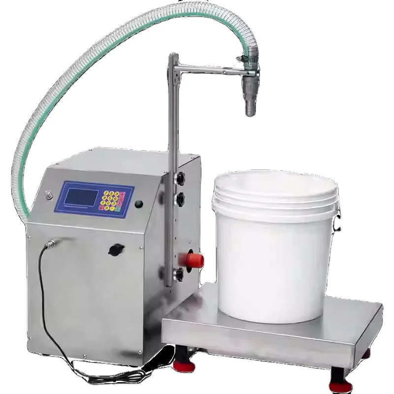 Quick Shipment Semi-Automatic Electric Liquid Weighing Dosing Machine For Honey Laundry Detergent Dishwashing Liquid Fertilizer
