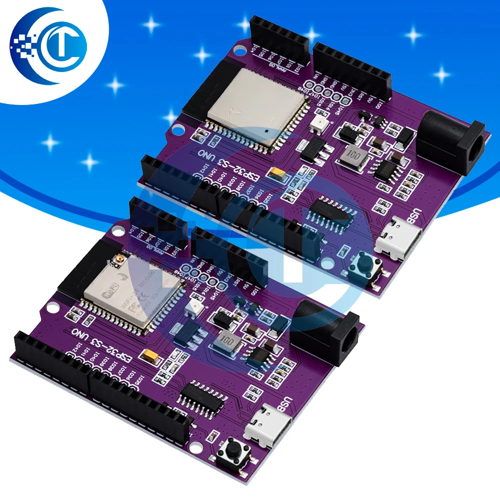 ESP32-S3 للوحة تطوير UN-O: متوافق مع وحدات WR-00M-1-N8R2/WR-00M-1-N16R8 وDev-KitC-1