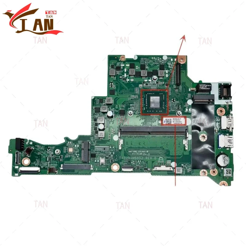 

DA0ZASMB8D2 для Acer Aspire A314-21, материнская плата для ноутбука NBHER11001, с процессором A4-9120E + 4 ГБ ОЗУ, материнская плата, 100% протестировано, быстрая доставка TT