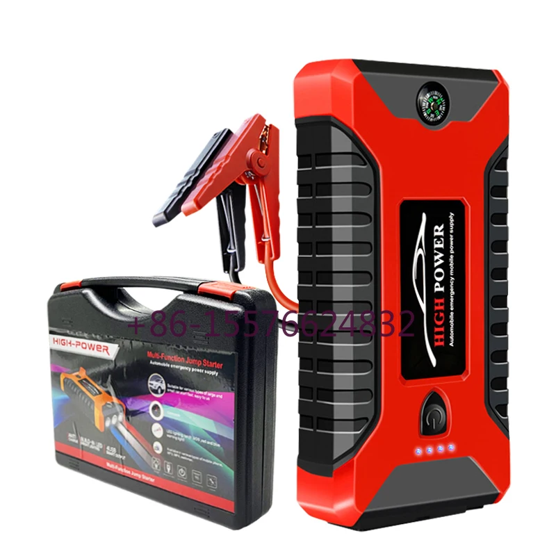 12000mAh Jump Starter Emergency Car Jump starter Battery Power Bank Auto Booster Peak Amper 600A for All Gas and 7L Diesels