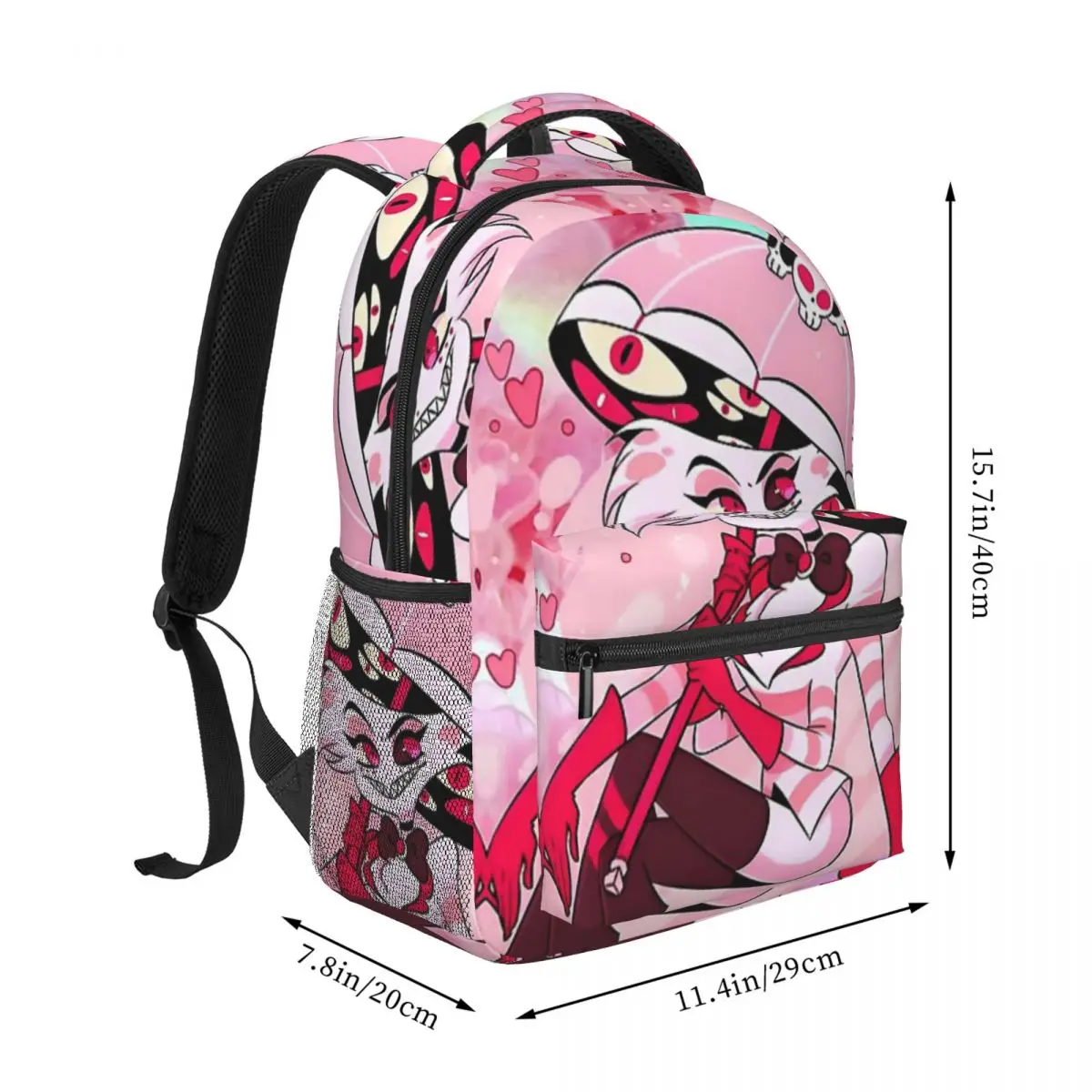 Angel Dust Backpack Student Schoolbag for Men Women Laptop Canvas Bags 17in