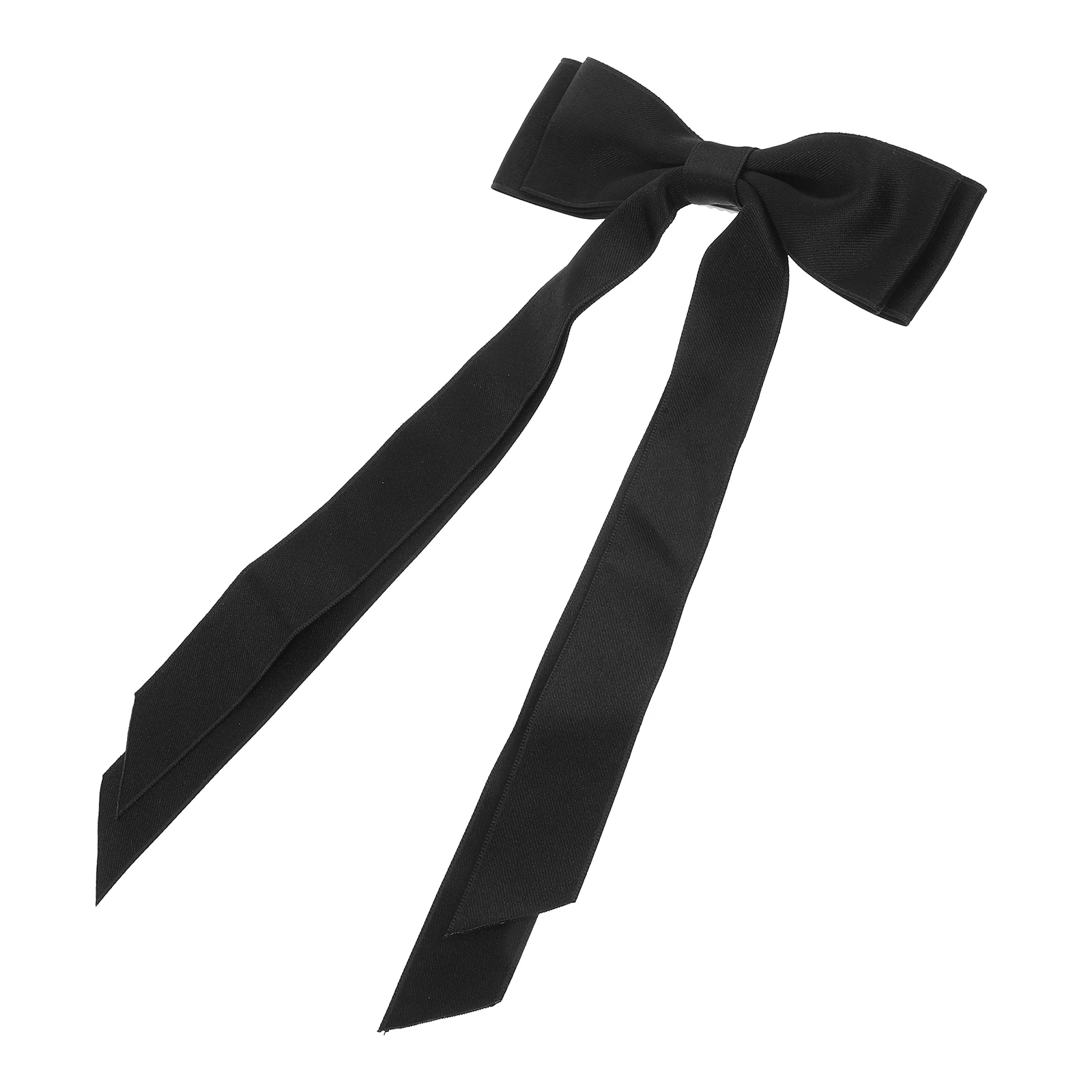 

Двухслойная заколка для волос, женская черная лента, бант для аксессуаров, заколка для волос с бантом, женская заколка