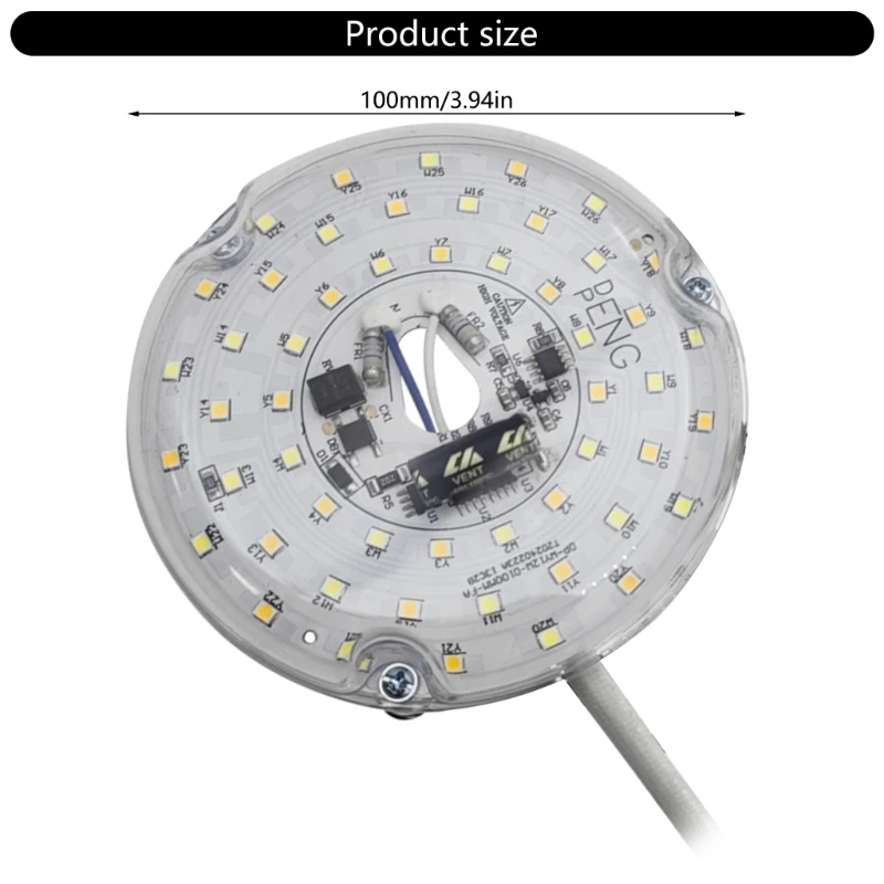 Instalación magnética bombilla LED ajustable 15 C en ventilador empotrado 97QC Instalación magnética bombilla