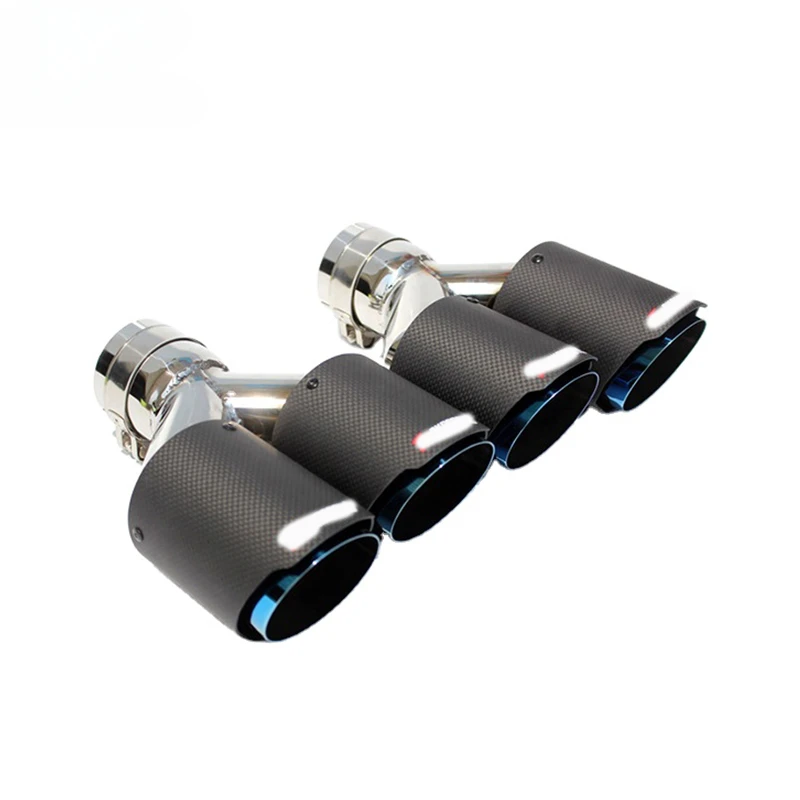 Car Universal Exterior Accessories Exhaust Tip Auto Carbon Exhaust Tip Y Type Exhaust Pipes