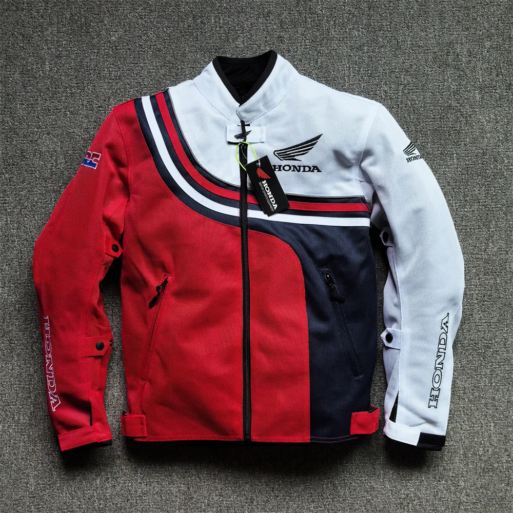 

Motorcycle Jacket Mesh Breathable Motorcycle Street Bike Racing Riding Suit, CE Protective Gear, Anti Fall and Wear-resistant