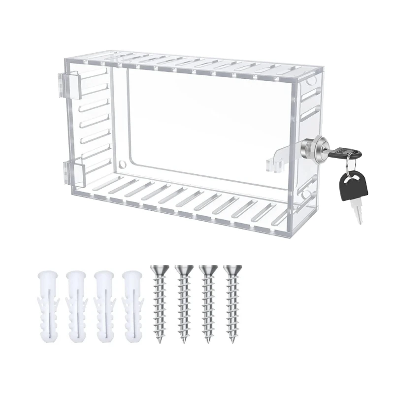 

Акриловый универсальный термостат с замком и прозрачной большой защитной крышкой для ключей