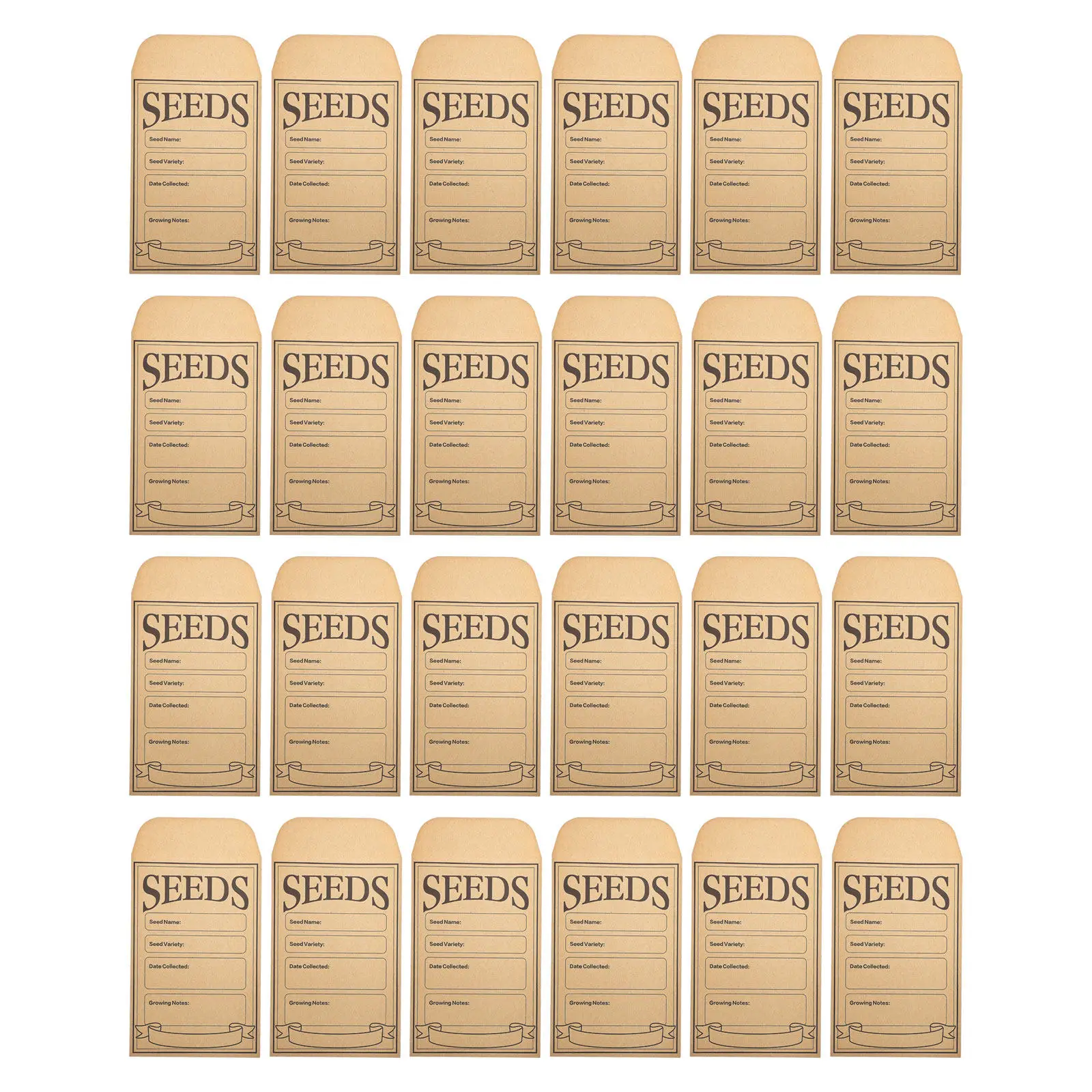 

50 шт. мини-пакетов-конвертов для семян, многоразовые пакеты из крафт-бумаги для организации хранения семян, монет, заметок, DIY-маркировки, маленькие коричневые конверты