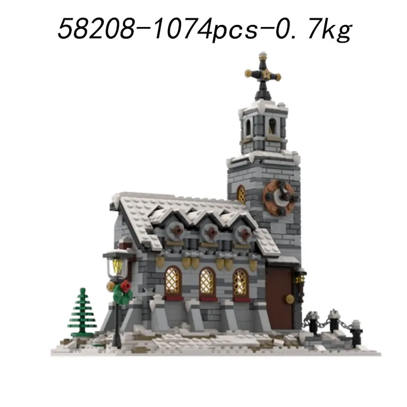 In-stock small particle building blocks MOC-79497 1518pcs Castle Building Toy 3D Model Gift Educational DIY Ornament